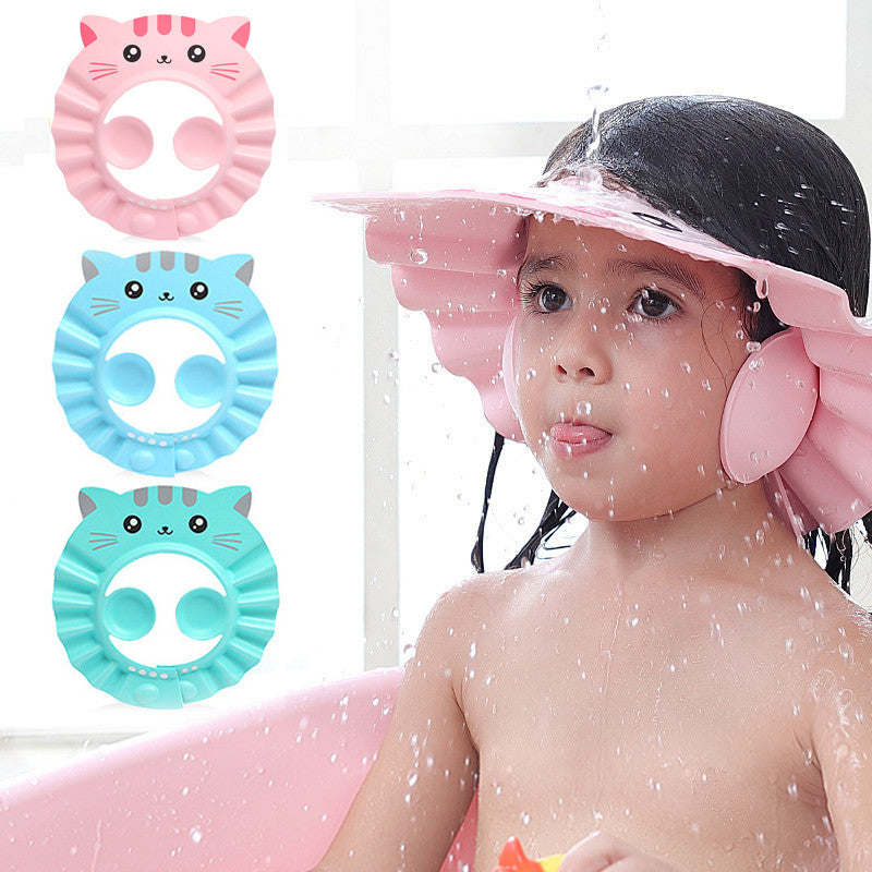 Kitty Face Baby Bath Cap