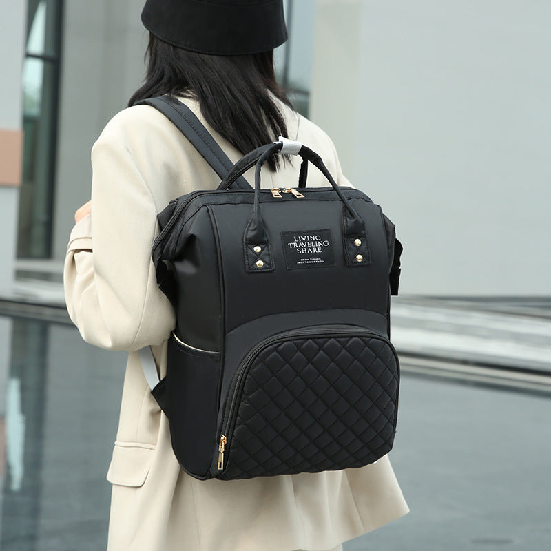 Convenient Go Out Baby Diaper Bag Embroidery Thread Pregnant Woman Bag