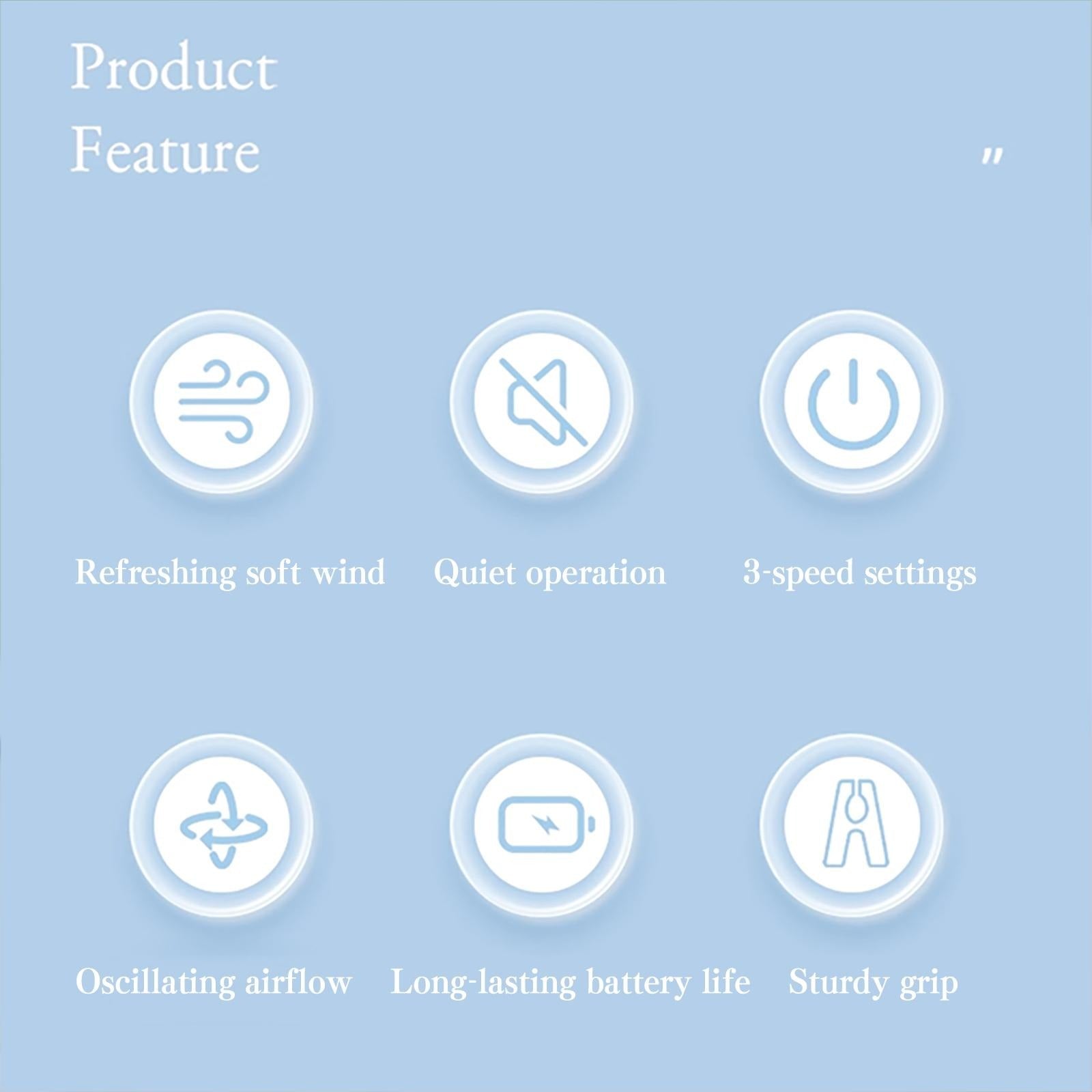 Rechargeable Stroller Fan With Flexible Tripod Clip, Portable Fan For Baby Car Seat, Crib, Travel, Treadmill & Bed - 3 Speed Quiet Personal Cooling Fan