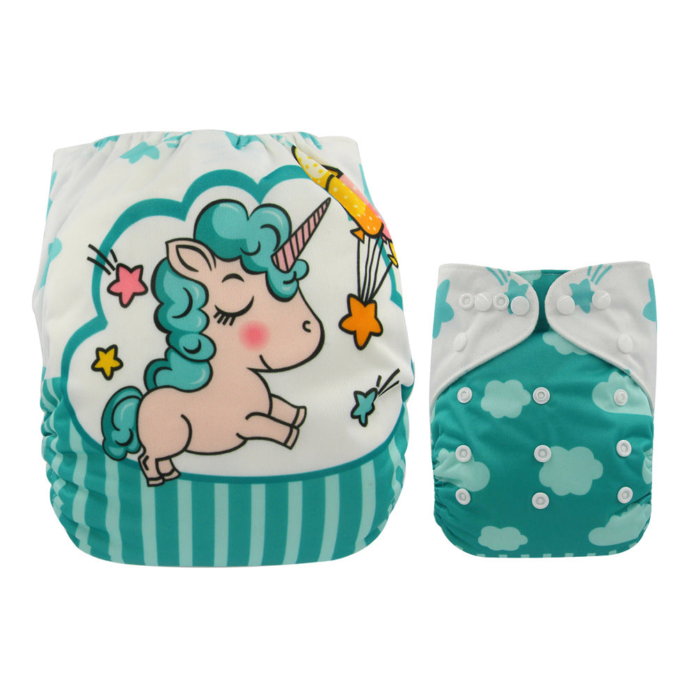 Washable Baby Cloth Diaper Breathable Diaper Pants 0-3 Years Old Baby Adjustable Diaper Leak-proof Diaper