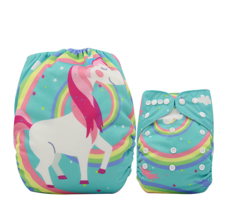 Washable Baby Cloth Diaper Breathable Diaper Pants 0-3 Years Old Baby Adjustable Diaper Leak-proof Diaper