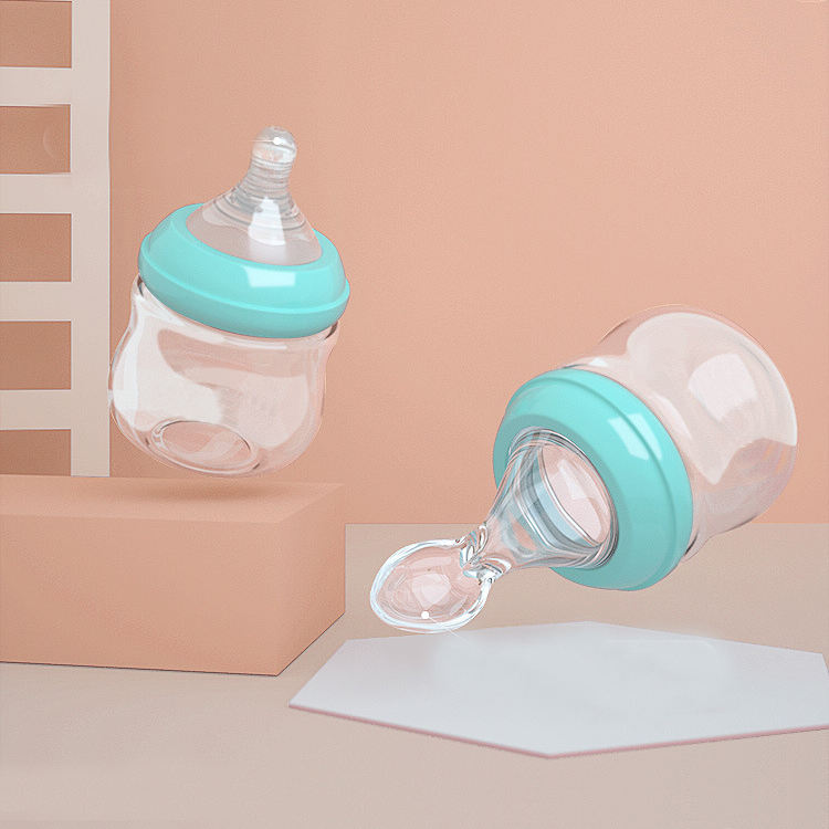 Feeding Spoon & Glass Bottle Set